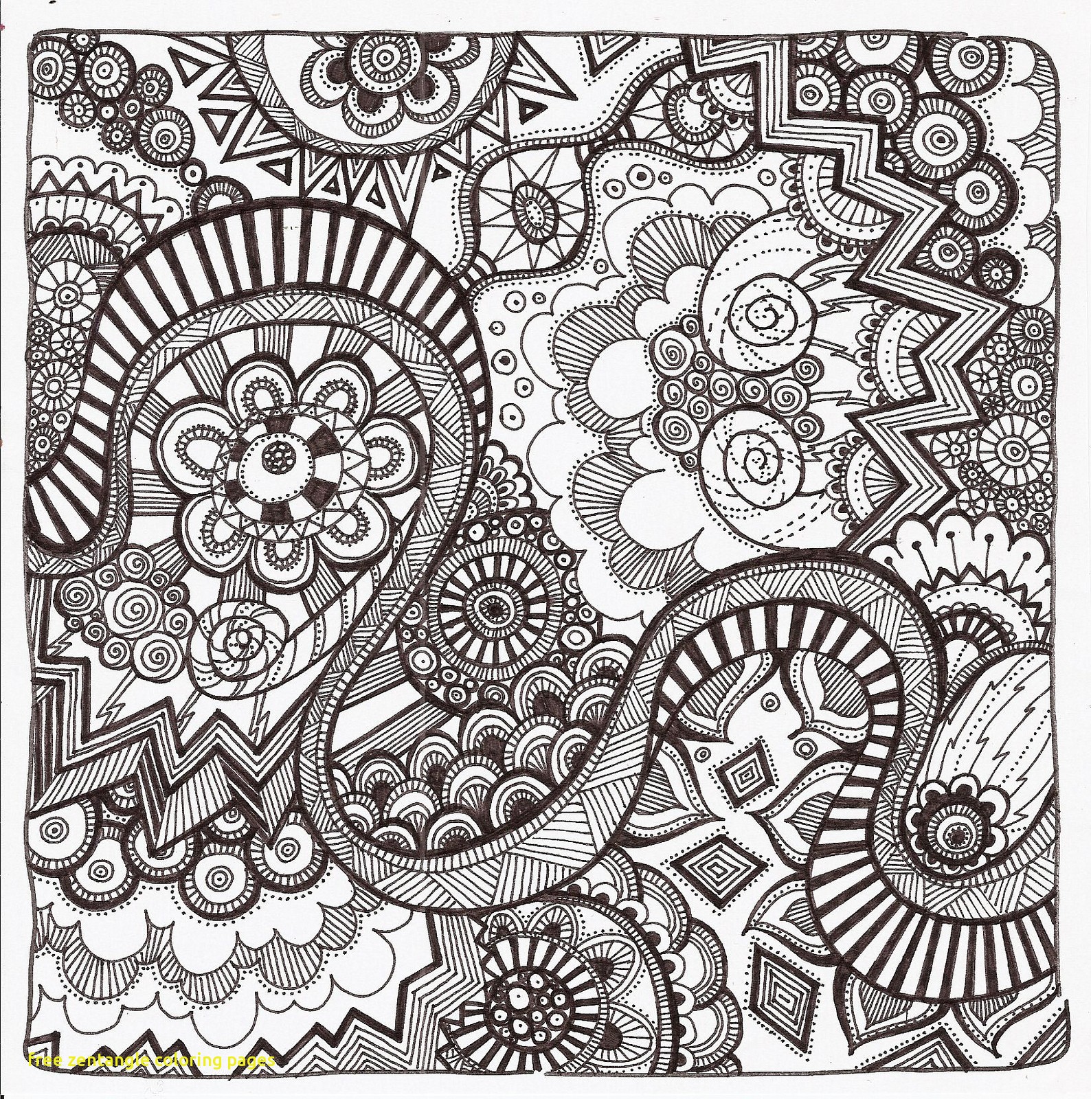 1588x1600 New Free Zentangle Coloring Pages Wkwedding