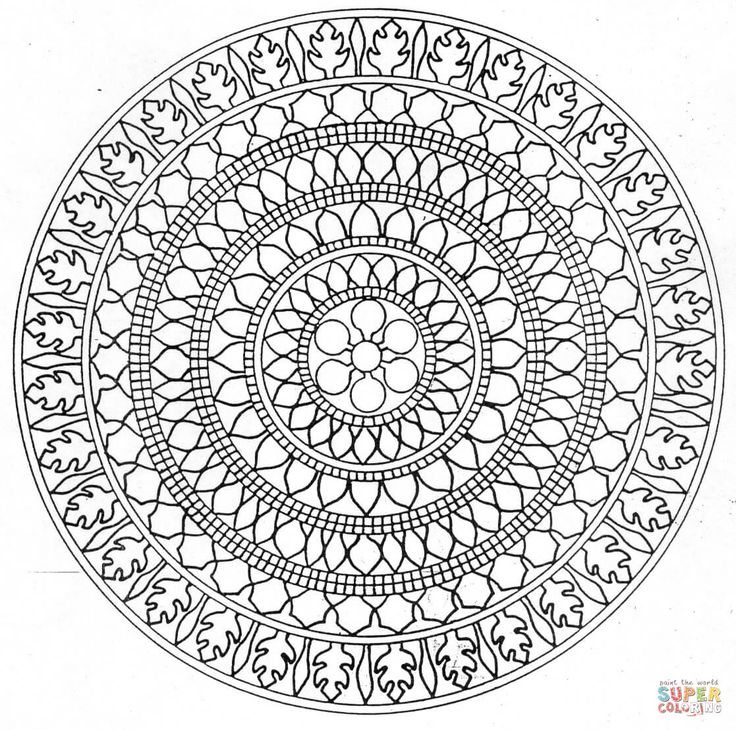 736x730 Free Printable Mandala Coloring Pages