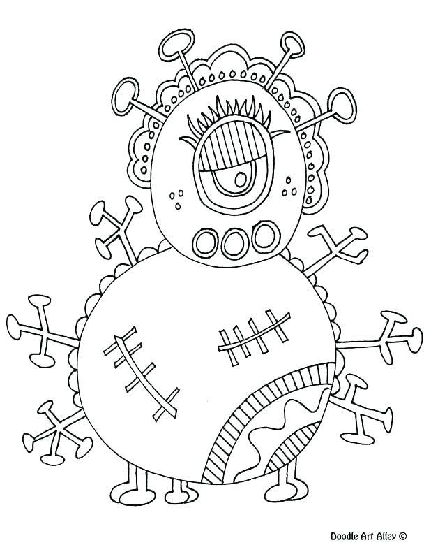 618x800 Doodle Coloring Pages Free Printable Cookie Monster Coloring Pages