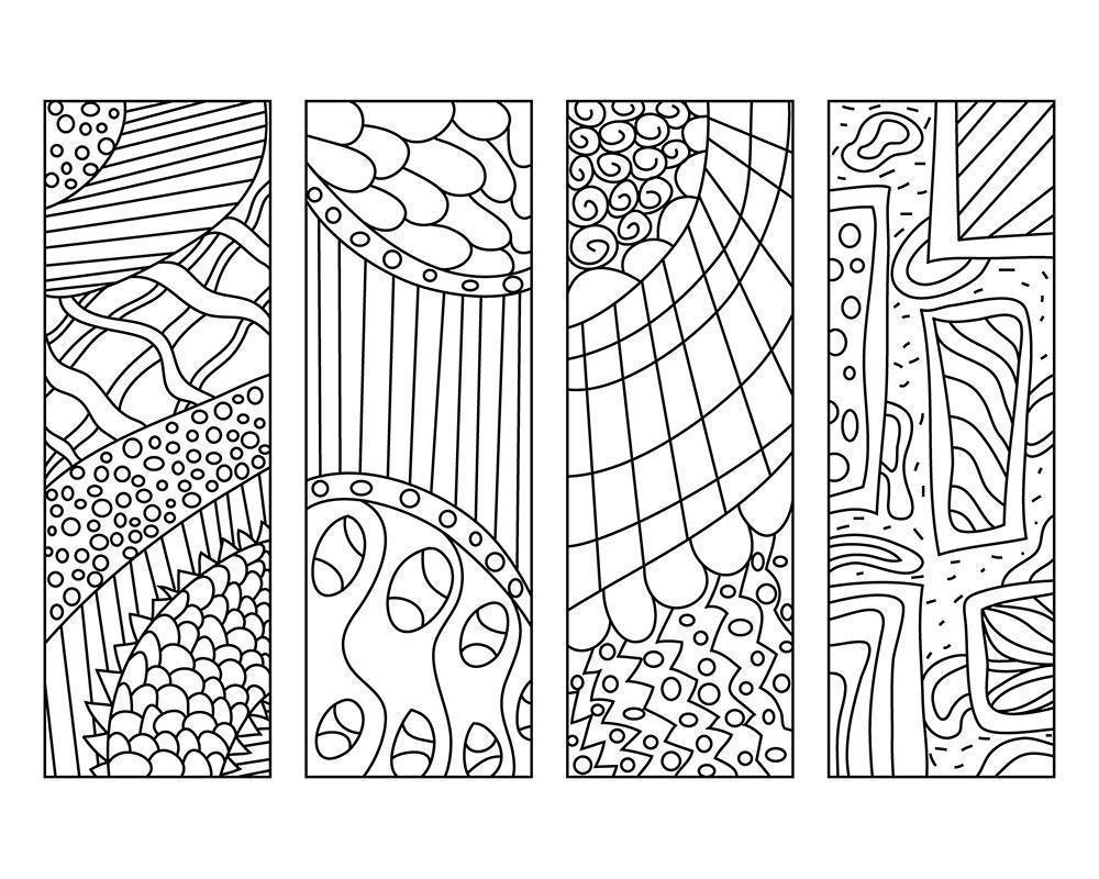 1000x800 Zendoodle Coloring Page Bookmark Printables The Digital Download