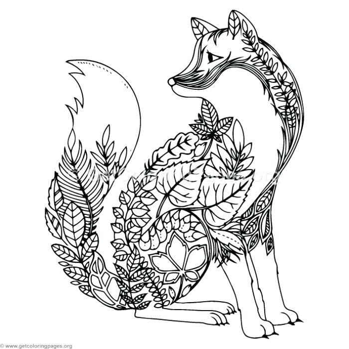 700x700 Coloring Pages Zentangle Animals