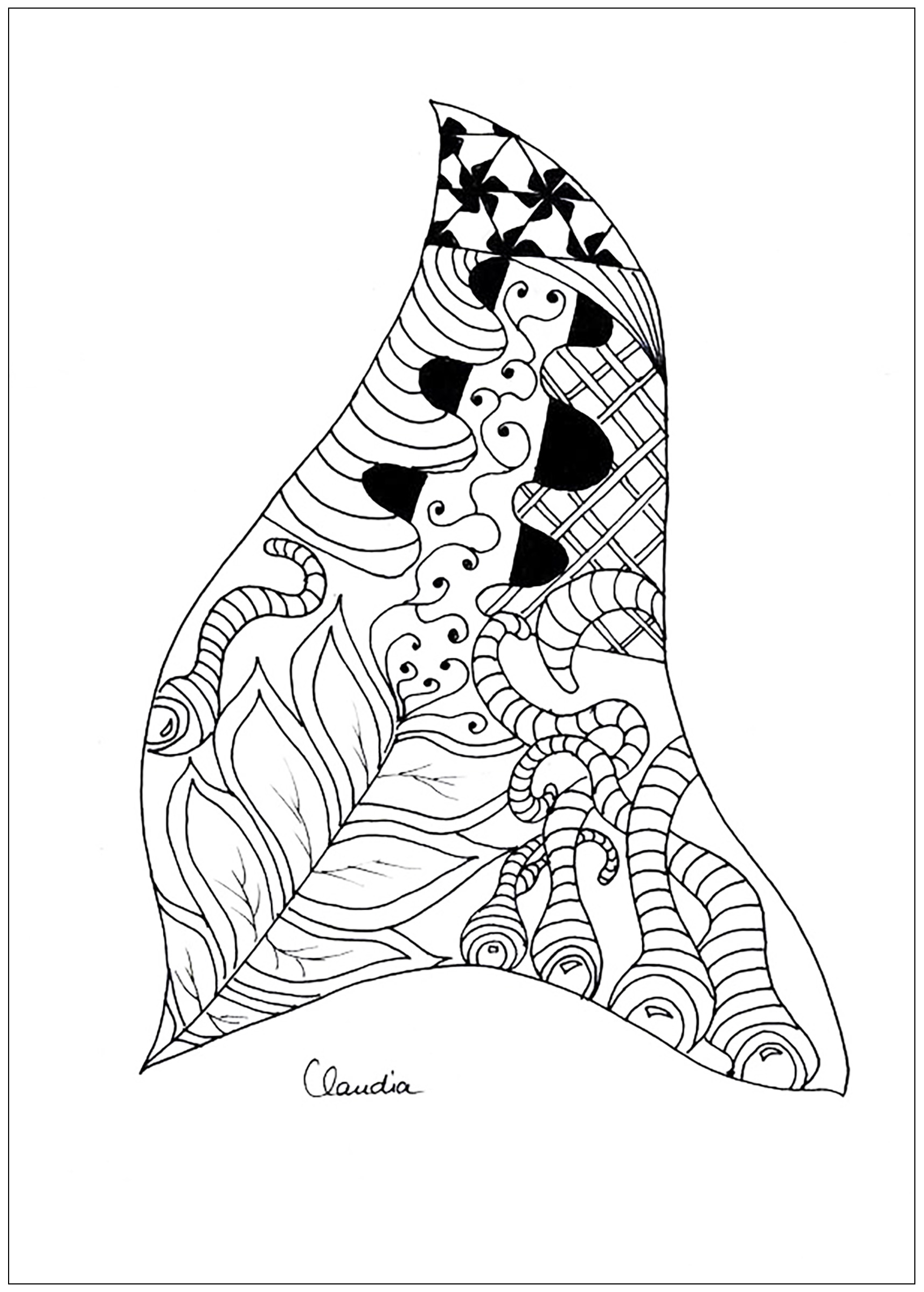 1715x2396 Zentangle Simple