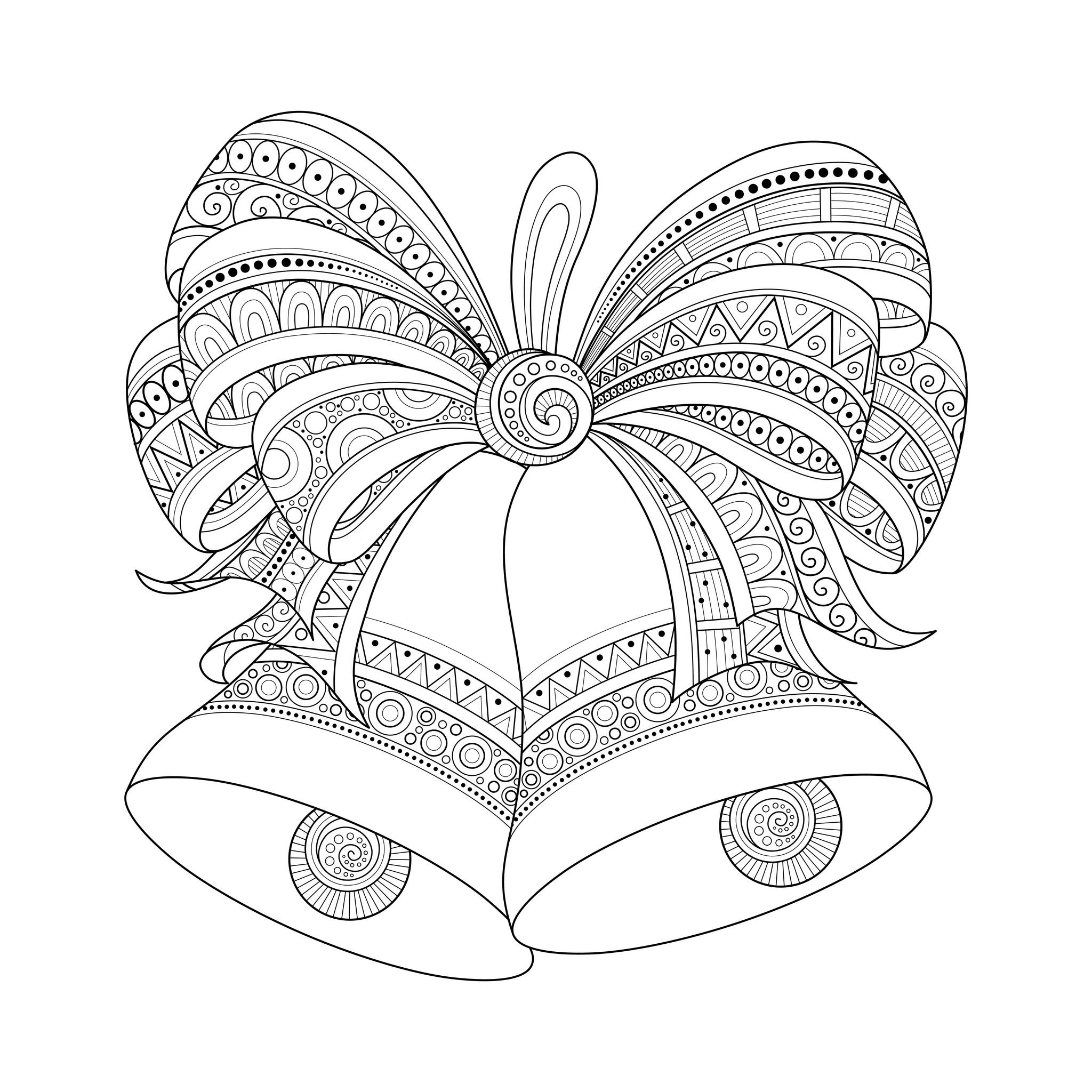2048x2048 Christmas Zentangle Coloring Pages Free Coloring For Kids