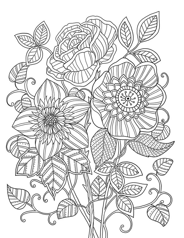 600x776 Mon Jardin Coloring Book Agenda Zentangles