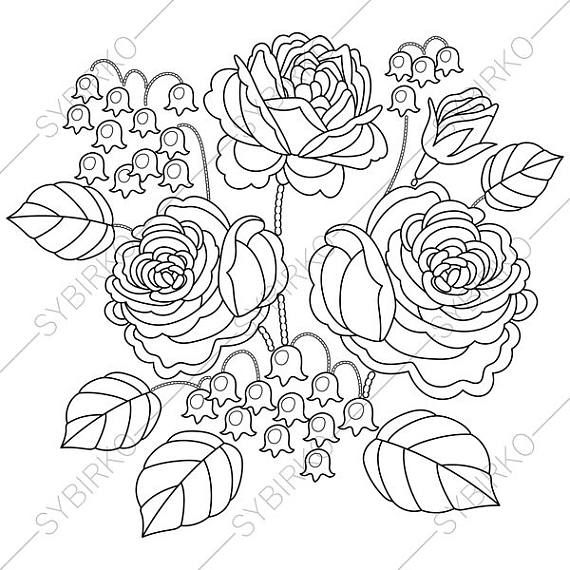 570x570 Adult Coloring Pages Fennec Fox Zentangle Doodle Coloring Book