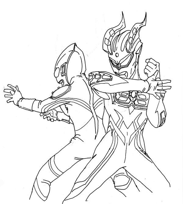 600x670 Ultraman Zero Coloring Pages Coloring Pages Coloring Pages