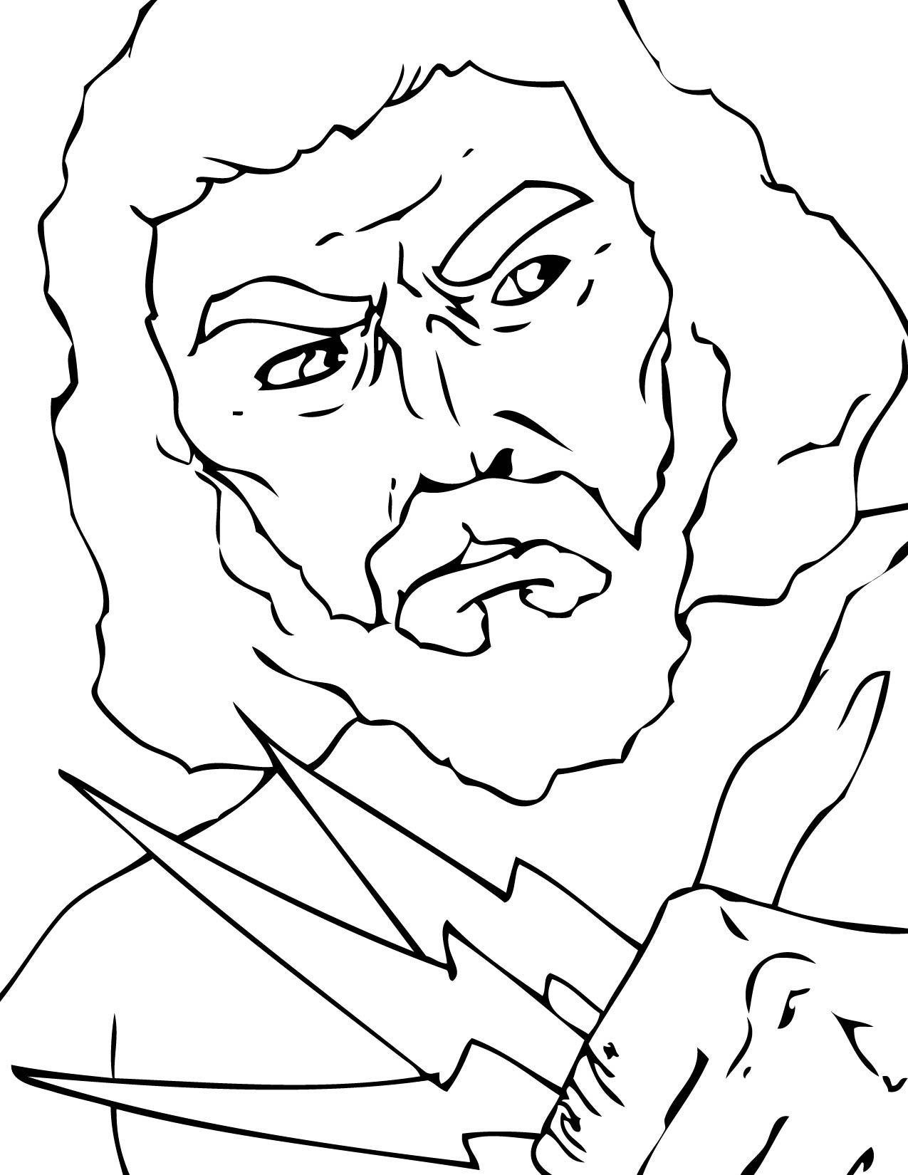 1275x1650 Zeus Coloring Page