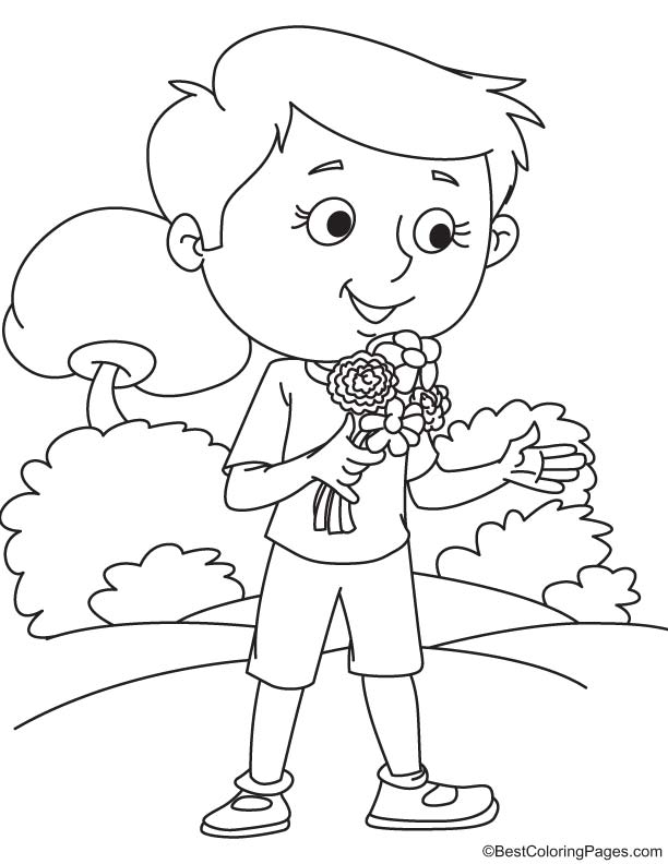 612x792 Zinnia Flower Coloring Page Download Free Zinnia Flower Coloring