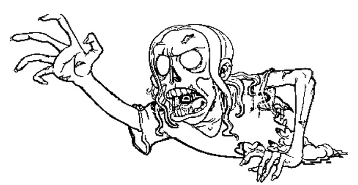 700x362 Scary Zombie Coloring Pages Scary Zombie Coloring Pages Horror
