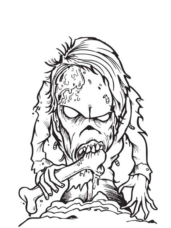 600x801 Zombie Coloring Pages For Adults