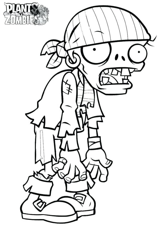 686x960 Zombie Coloring Pages Plants Vs Zombies Coloring Pages For Kids