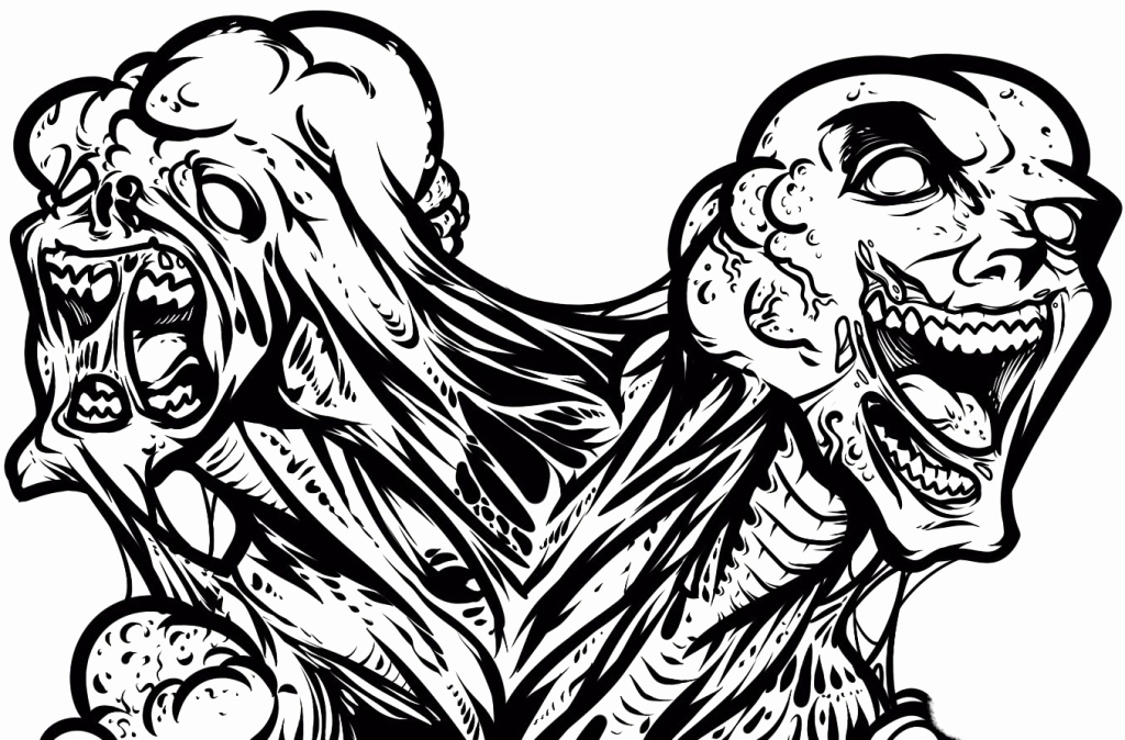1024x674 Zombie Coloring Pages Adults Stock Zombie Coloring Pages