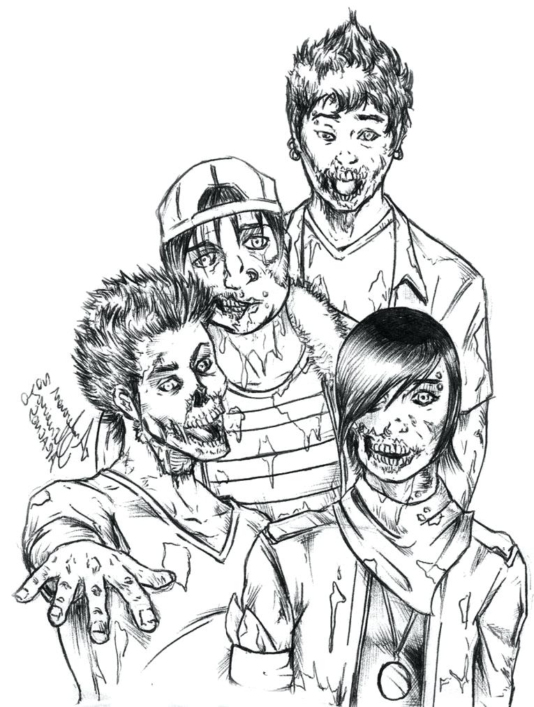 765x1013 Zombie Coloring Pages For Kids