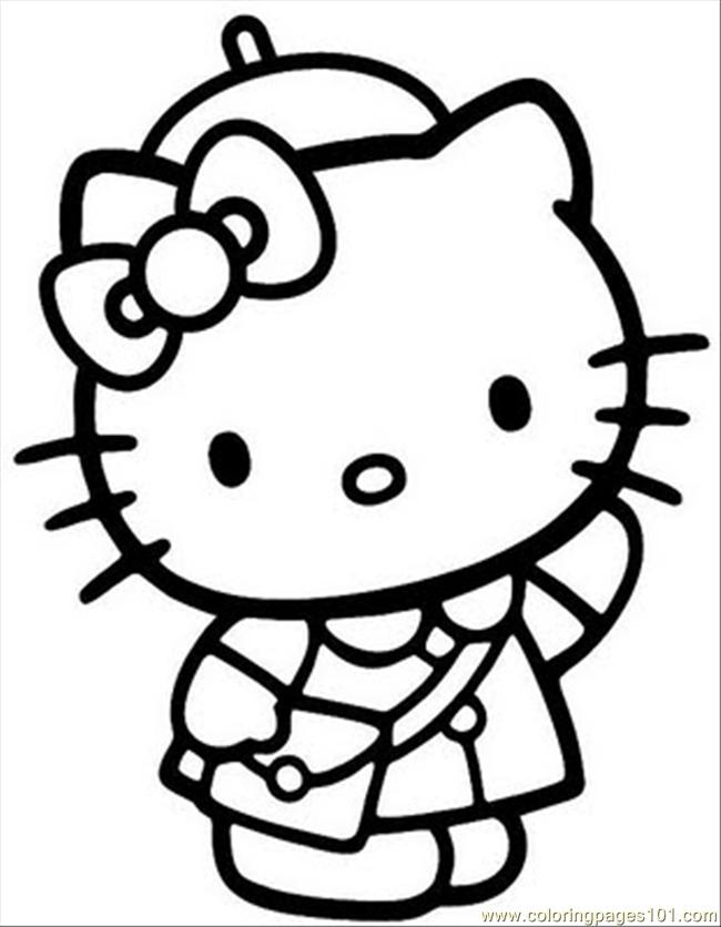 650x836 Hello Kitty Nice Free Coloring Page Hello Kitty, Kids Coloring Pages