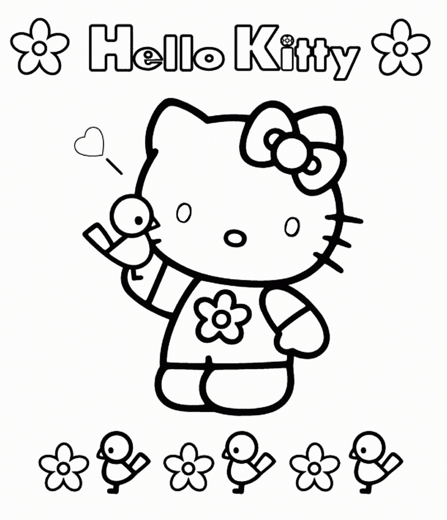 879x1024 Hello Kids Coloring Pages Beautiful Hello Kitty Coloring Pages
