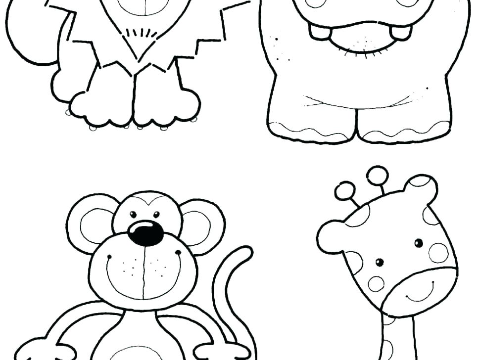 970x728 Preschool Coloring Pages Coloring Pages Of Zoo Animals Coloring
