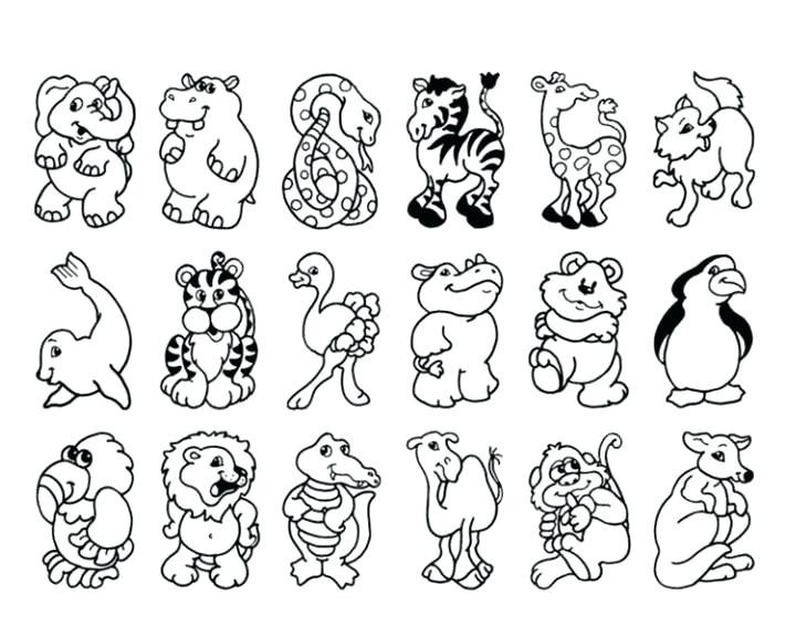 720x575 Zoo Coloring Pages For Preschoolers Lovely Pioneering Zoo Animal