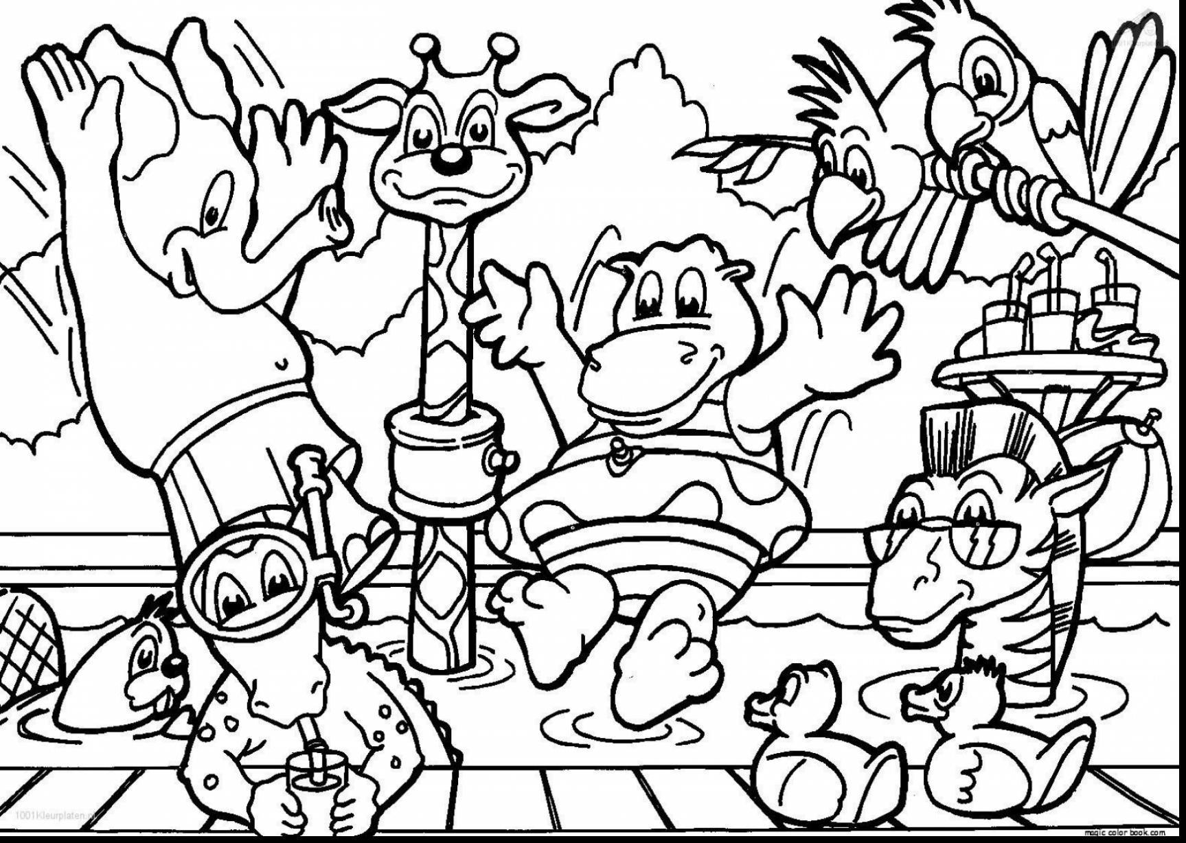 1727x1228 Complete Zoo Coloring Pages To Print Confidential Cartoon Animals
