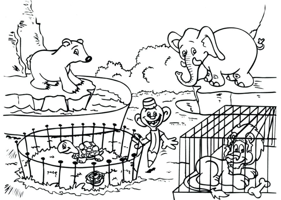 960x683 Zoo Coloring Pages Printable Zoo Coloring Pages For Kids Zoo