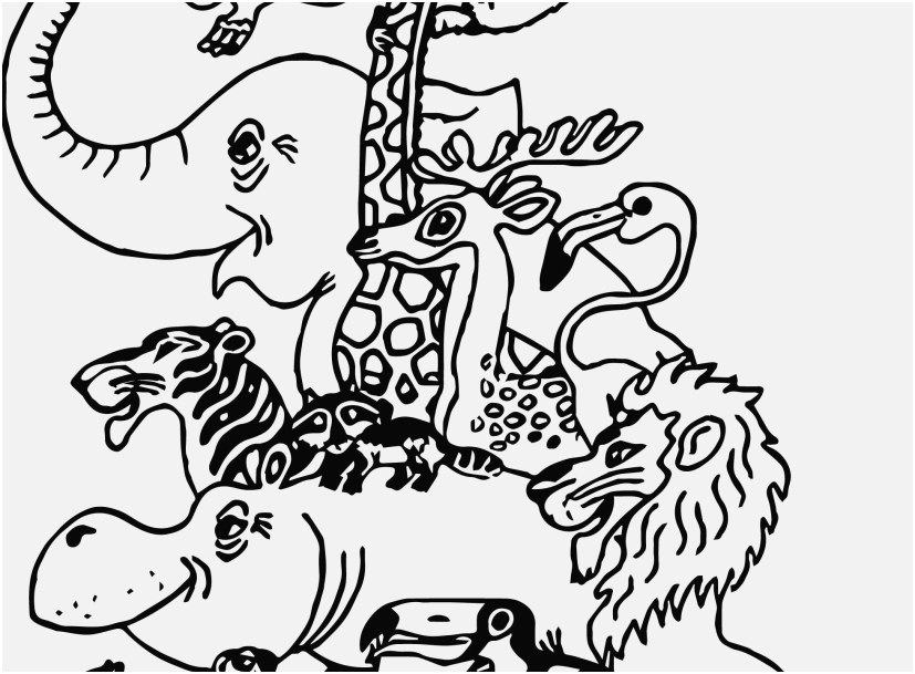 827x609 The Right Picture Zoo Coloring Pages Elegant