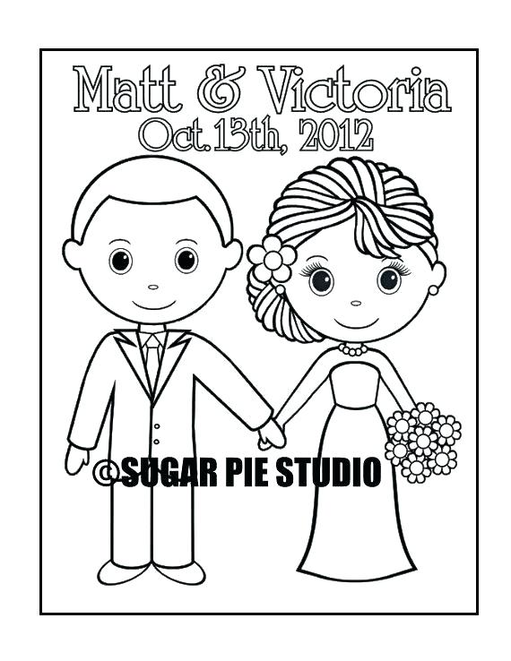 570x738 Bride Coloring Pages Bride Groom Coloring Pages Zoom Bride