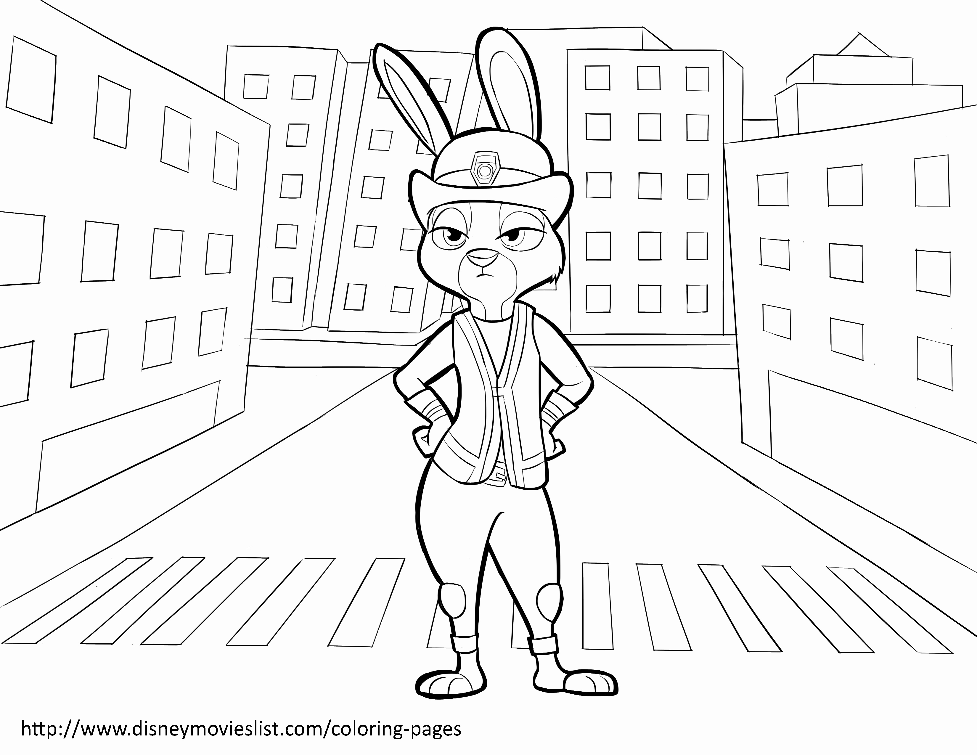 Zootopia Coloring Pages at GetDrawings | Free download