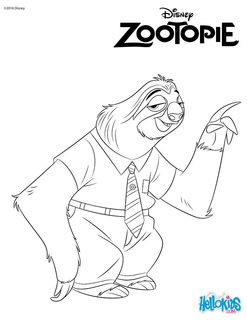 820x1060 Flash From Zootopia Coloring Page Tdf Things
