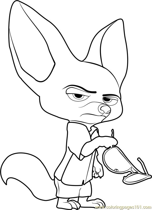 578x800 Nick And Judy Coloring Page
