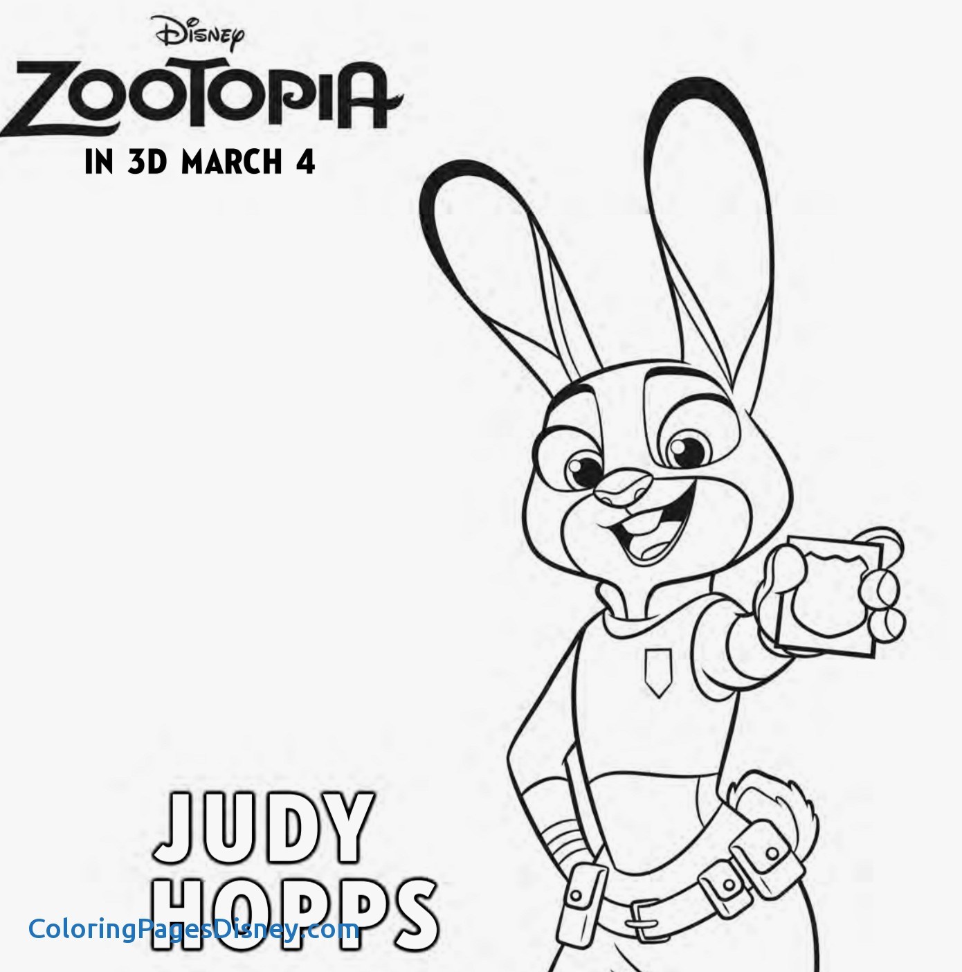 1390x1404 Zootopiacoloring Pages Inspirational Zootopia Coloring Pages Free