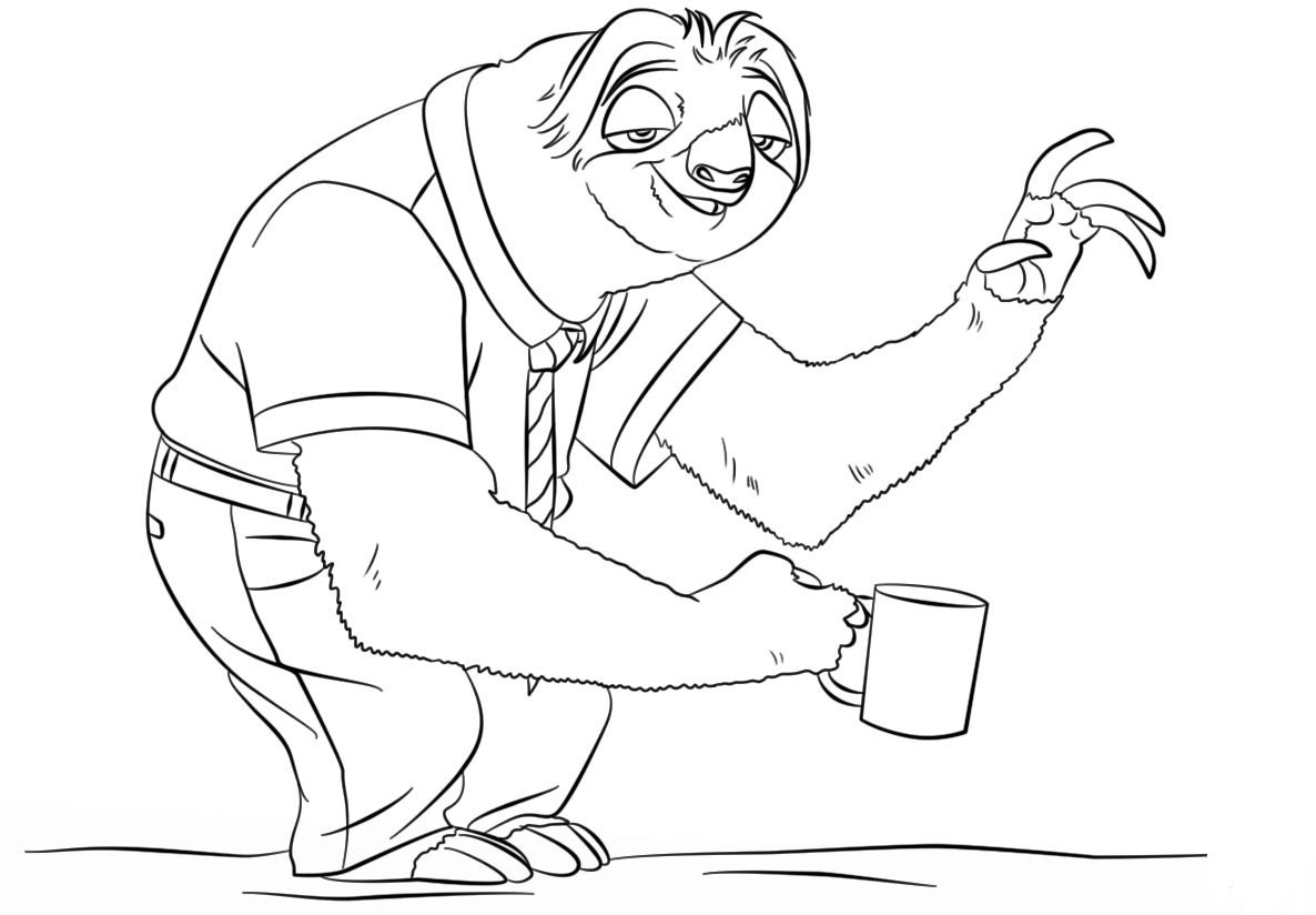 1186x824 Kids Under Zootopia Printables Coloring Pages