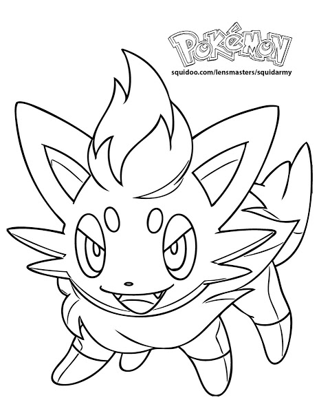 464x600 Pokemon Coloring Pages Of Zorua Star Wars Rebels Coloring Pages