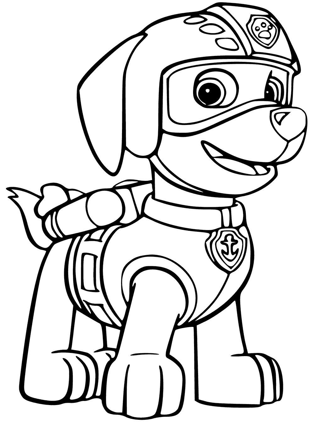 1024x1360 Zuma From Paw Patrol Coloring Page