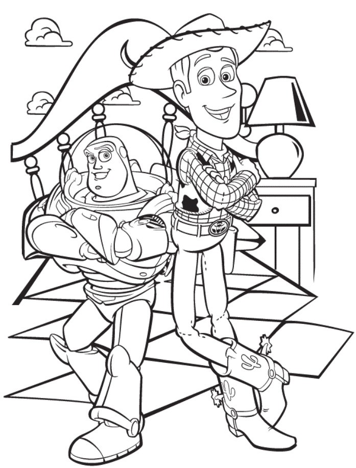 697x916 Lovely Buzz And Zurg Coloring Pages Coloring Ws
