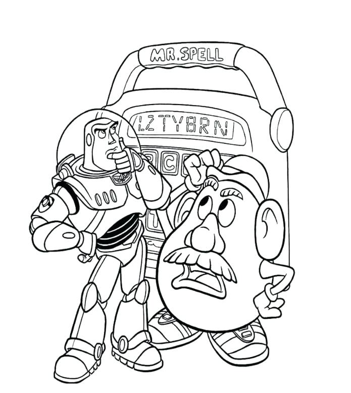 695x778 Buzz Lightyear Coloring Pages As Well As Print Toy Story Buzz