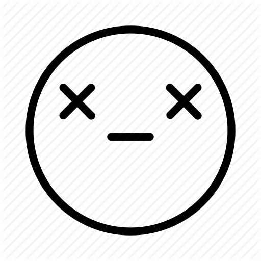 Dead, Emoji, Emoticon, Face, Portrait Icon