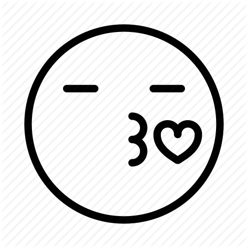 Emoji, Emoticon, Face, Kiss, Portrait Icon