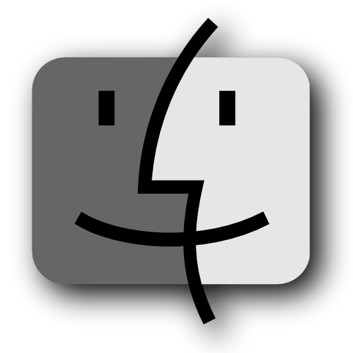 Finder, Black Icon