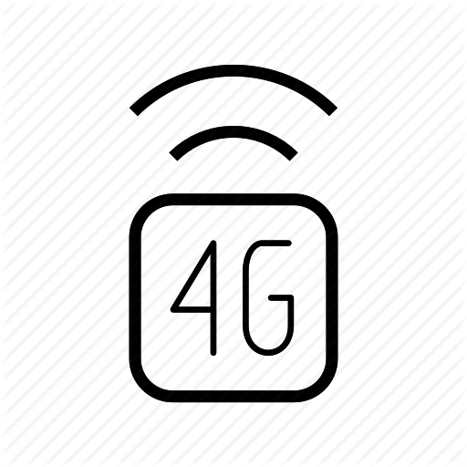 Connection, Fourth Generation, Internet, Wireless Icon