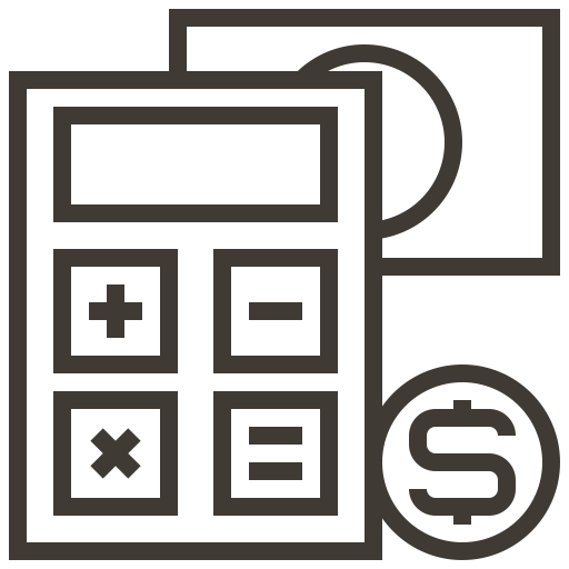 Cash, Dollar, Currency, Calculator, Finance, Money, Accounting Icon