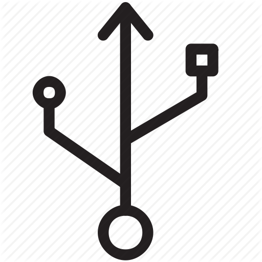 Adapter, Connector, Up, Usb Icon