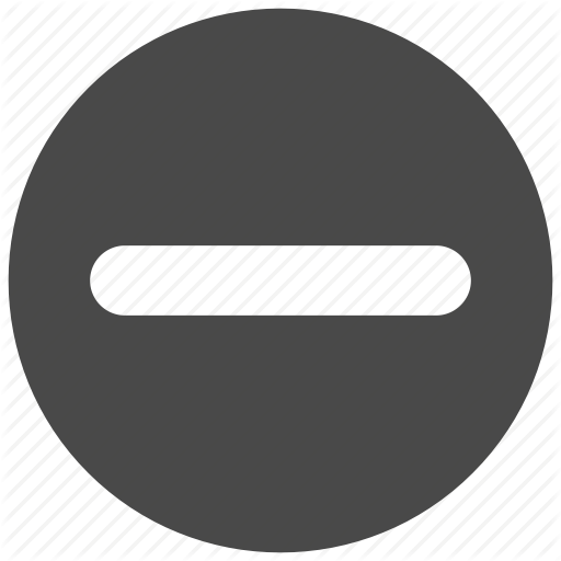 Add, Delete, Minus, Remove Icon