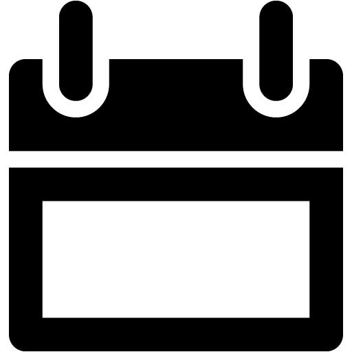 Black Calendar Icon