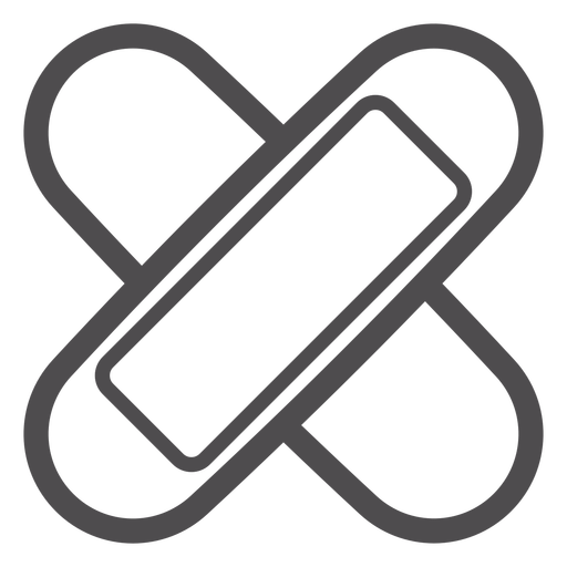 Adhesive Bandage Stroke Icon