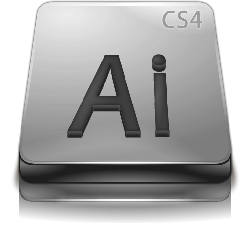 Illustrator, Gray, Cs, Adobe Icon