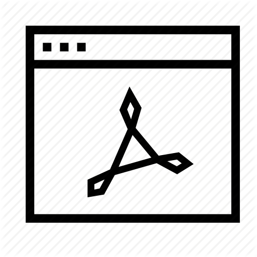 Adobe, Application, Interface, Pdf, Window Icon
