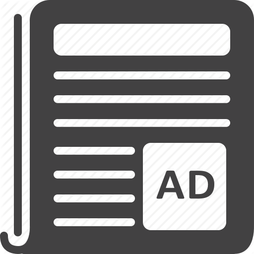 Ad, Advertising, Newspaper Ad Icon