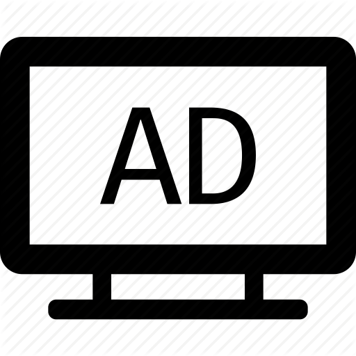 Ads, Display, Monitor, Movie, Television Icon
