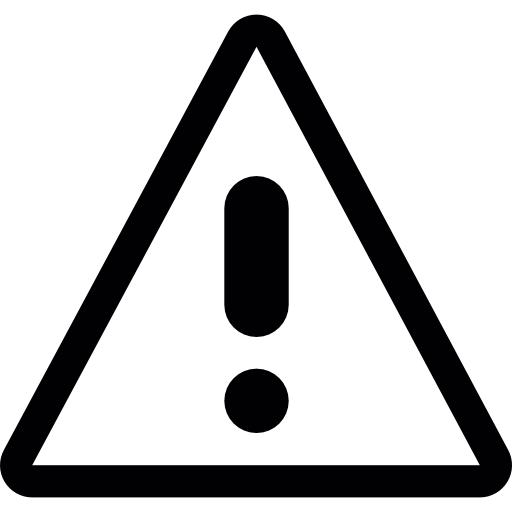 Error Advice Triangle With Exclamation Mark Icons Free Download