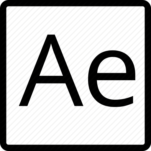 Ae, File, Square, Type Icon