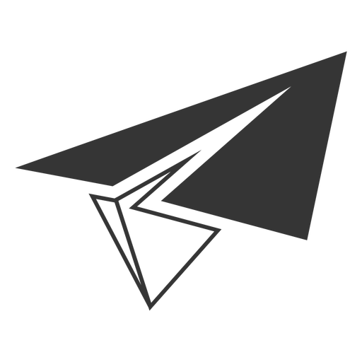 Line Style Paper Airplane Icon